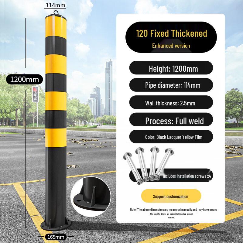 Heavy-Duty Fixed Steel Anti-Collision Post