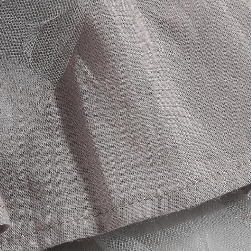 Girls Dress Autumn Long Spring Sleeve Denim Mesh Dress Kids Puffy Tulle Dresses Children Denim Skirt