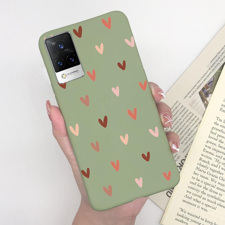 For Vivo V21 Case V2066 V2050 Soft Silicone Cute Painted Cover For Vivo V21E V 21 4g 5g Phone Cases Shockproof Bumper Slim Funda