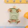 Cotton Summer and Spring Dog Polka Dot Tunic-style Pet Doll with A Collar and Four Legs. Cute Cat.