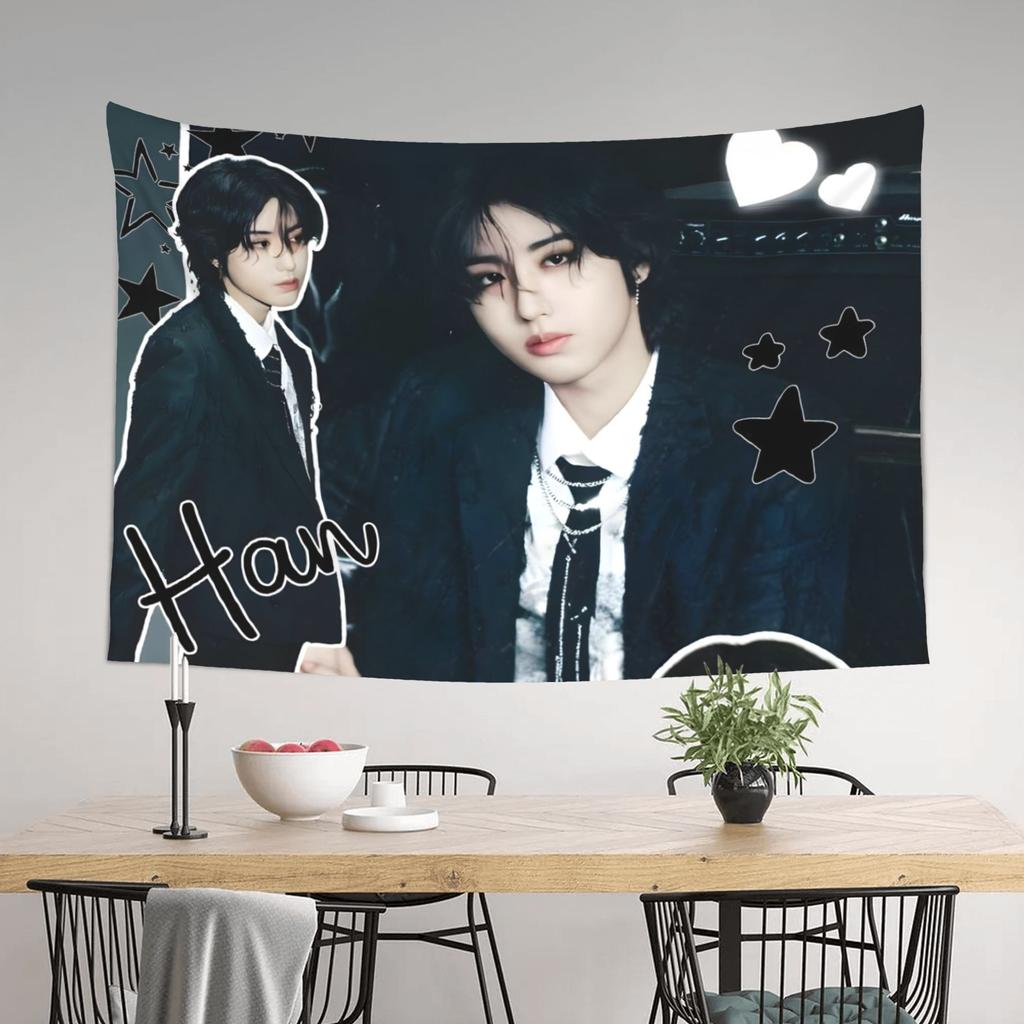 skz han jisung Large Wall Hanging for Cafe Studio or Lounge Decor An EyeCatching Piece