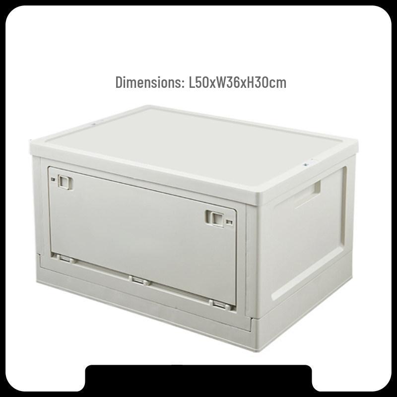 Black Outdoor Camping & Storage Folding Box - Industrial Style for Car Trunk