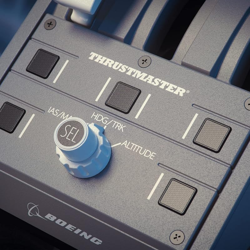 [Boeing/Xbox Official Licensed Product] Thrustmaster TCA Quadrant Boeing Edition - High-precision throttle quadrant for flight simulation on PC and