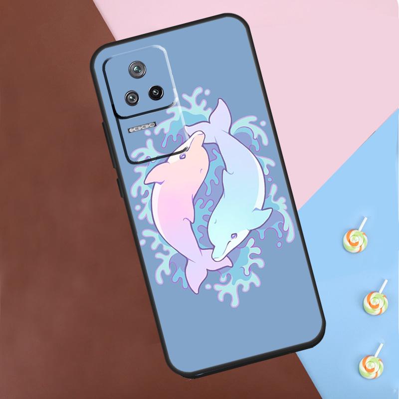 Ocean Dolphin Case For Xiaomi 13T Pro 14 12T 11T 12 13 Lite POCO F5 X3 X4 X5 X6 Pro M6 F3 F4 M5s Cover
