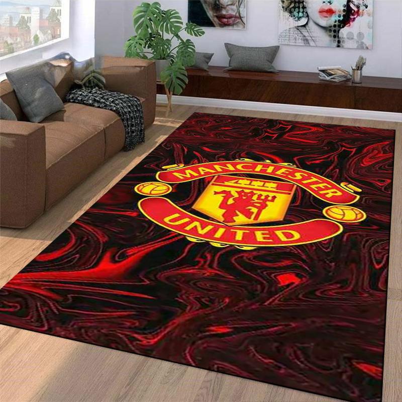 Tappetino per pavimenti design Manchester United, adatto come tappetino antiscivolo per il soggiorno o il divano della camera da letto