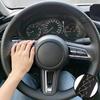 Hand Stitched Wear Resistant Perforated Non-slip Microfiber Leather Steering Wheel Cover For Mazda 3 CX-30 CX30 2020-2023
