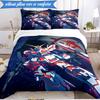 Mecha Armor Robotic Design 3pcs K-pop music group Bedding set,Ideal for Bedroom, Dormitory,Including Duvet Cover And 2pcs Pillowcases,Fan gifts