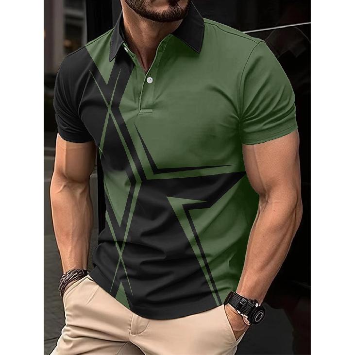 Summer Outdoor Men's Casual Fashion Short Sleeve Polo Shirt