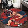 1 Stück Slam Dunk Anime Design Runder Teppich - Shohoku 10 Stuhlmatte für Büro, Heimdekoration