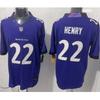 Maillot de Football NFL Baltimore Ravens Derek Henry 22 Troisième Génération Style Authentique Vêtement pour Fan