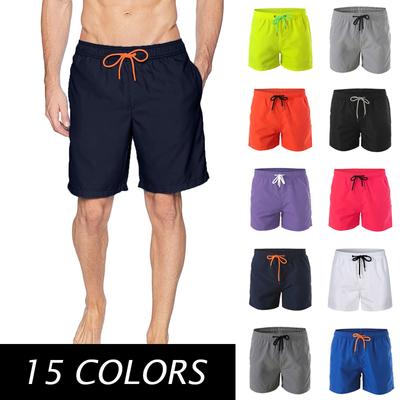 Herren-Strandhose, sportliche Freizeit-Shorts, schnell trocknende Shorts mit Innennetz