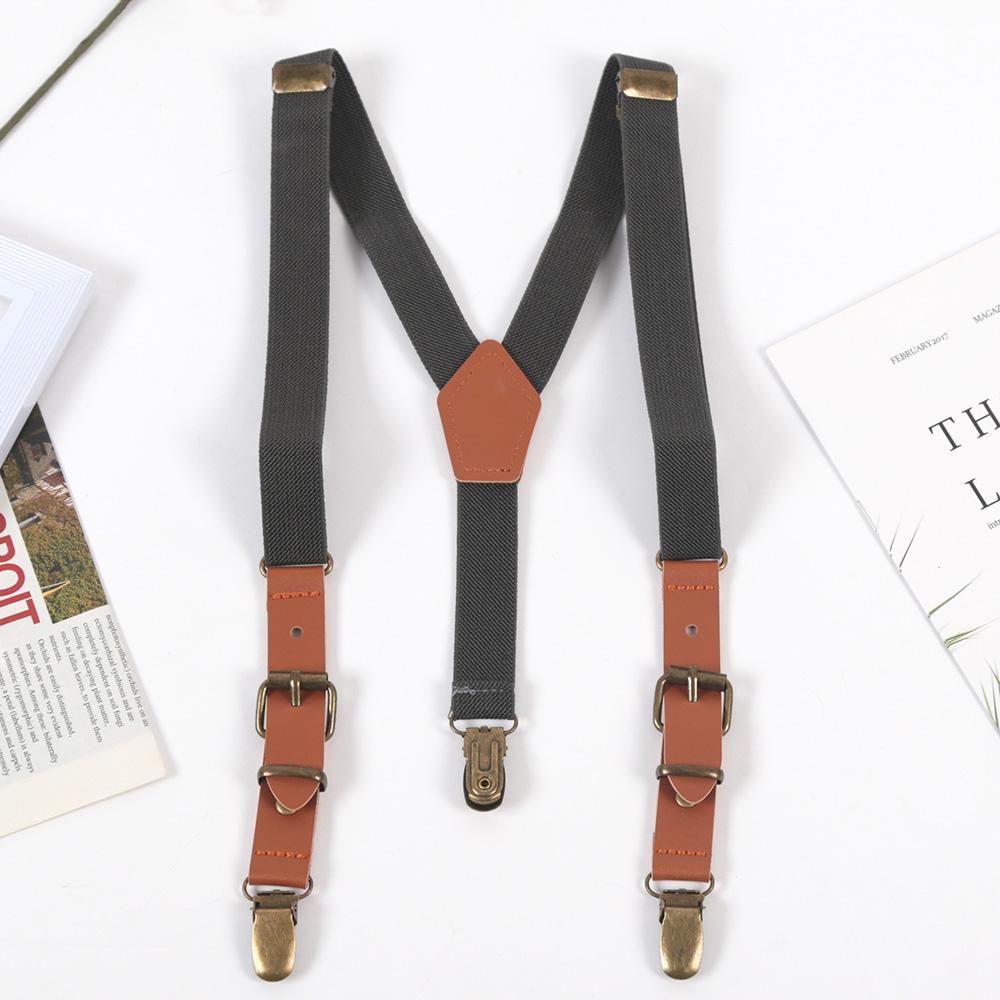 New Casual Kids Elastic Suspenders Children Boys Matching Tuxedo Suit Adjustable Y-Back Braces for Party Daily Accessories Gift