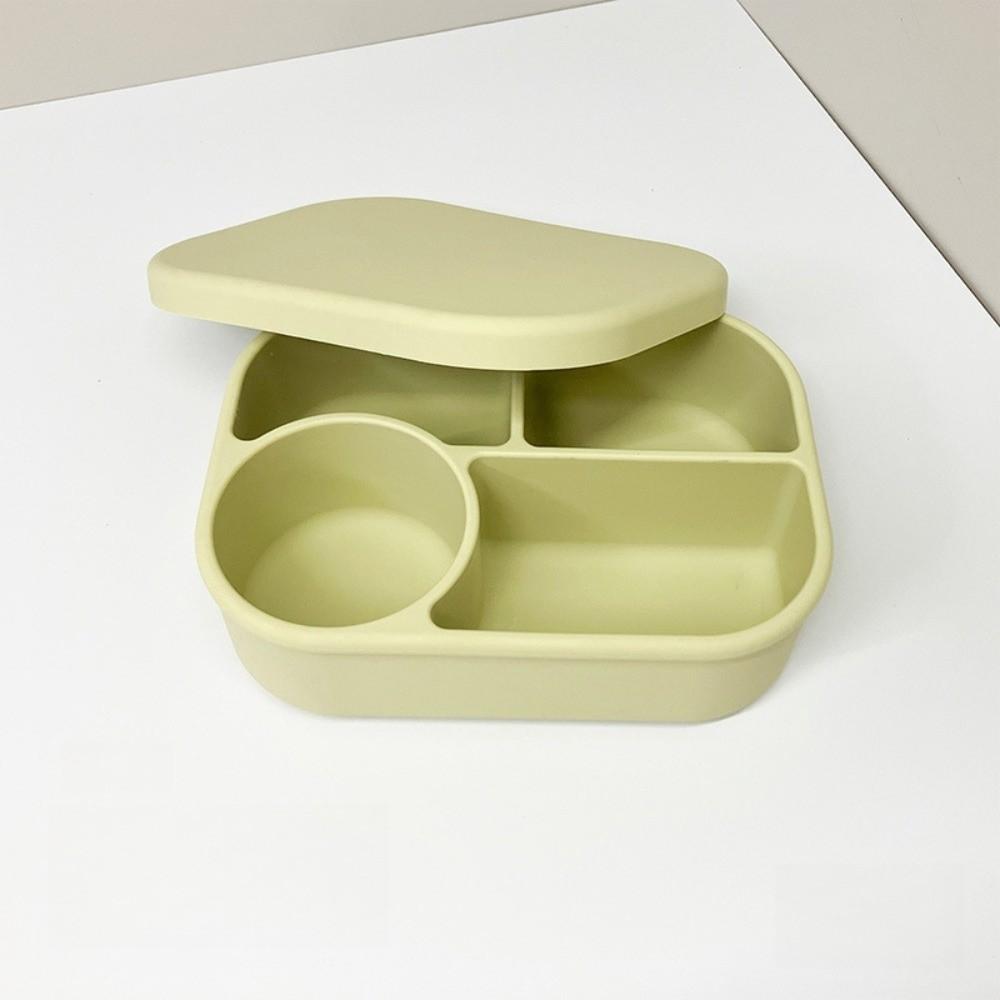 4 Grids Divided Lunch Box Leak-Proof Food Storage Container  Picnic