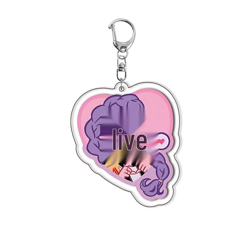 Demon Hunter Girl Group Akryl Nyckelring Anime Hängsmycke