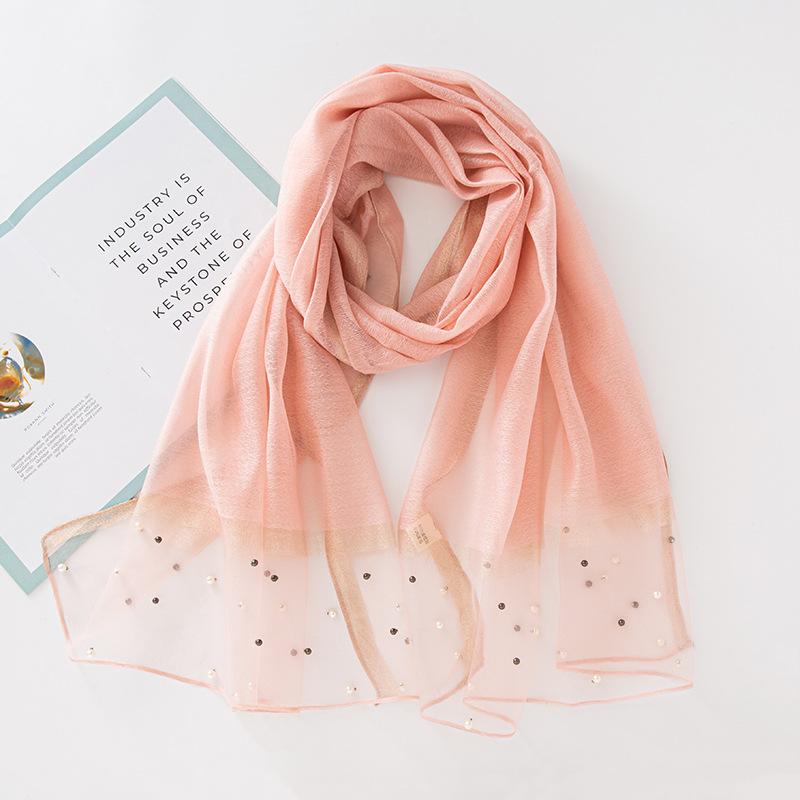 Luxury Pearl Long Scarf Shawl For Women Muslim Modal Hijab Thin Plain Scarf Big Size Headscarf Islamic Turban Headband 70*200Cm