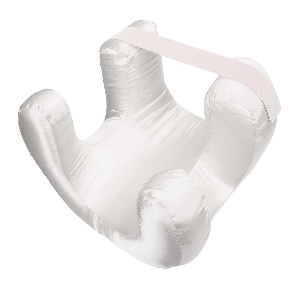 Face Pillow Silk Fabric Memory Foam Soft Cushioning Ergonomic Beauty Pillow for Back Sleep