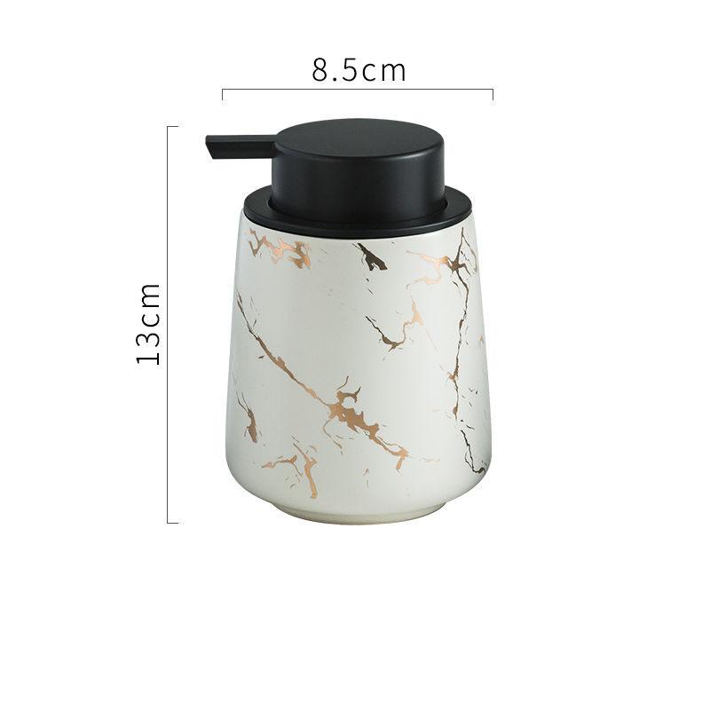 400ML European-style Ceramic Lotion Bottle Bathroom Hand Sanitizer Container Household Bubbling Sub-bottle Shampoo Lotion Bottle