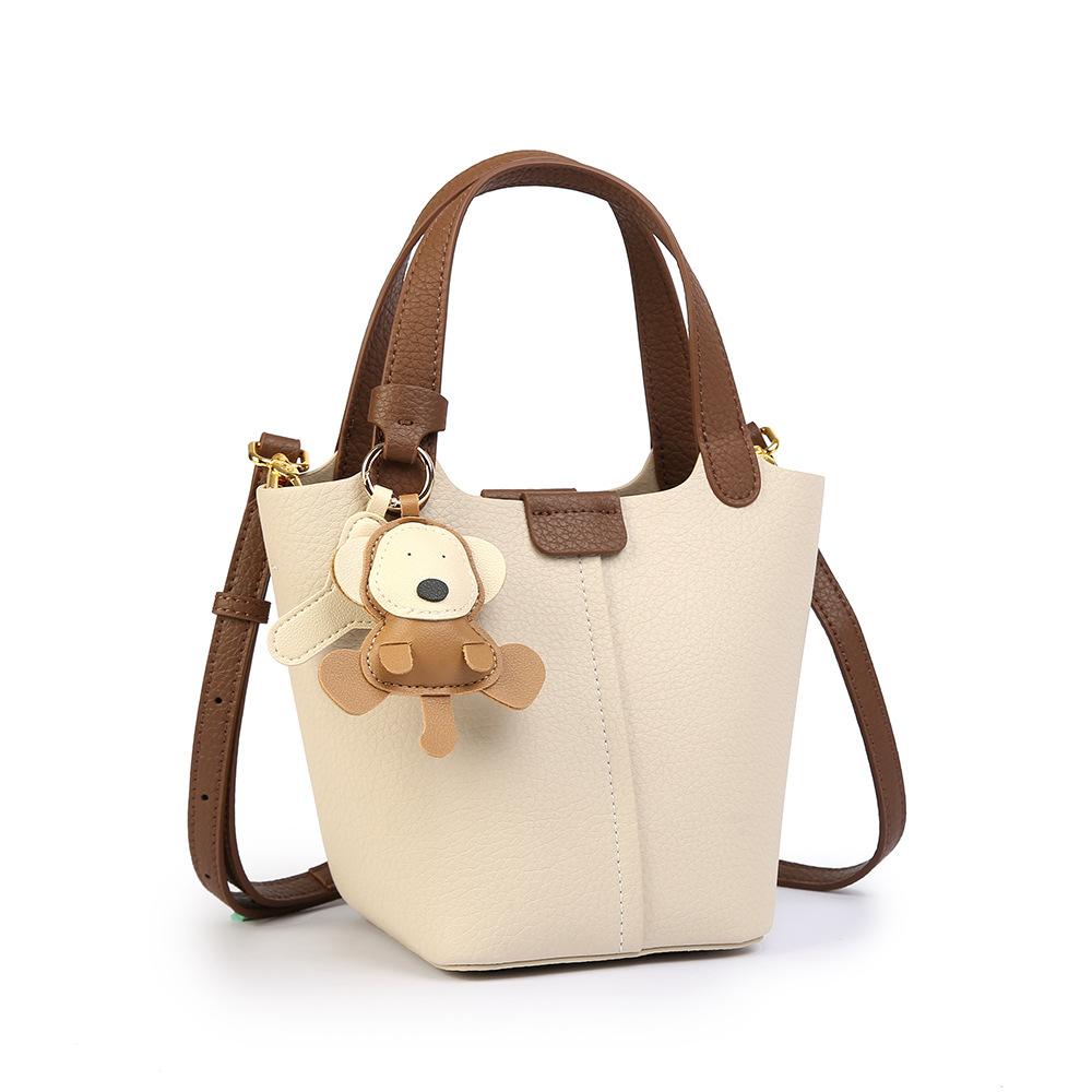 Handbag, Commuter Basket Bag, Versatile Casual Shoulder Sling Bag, Bucket Bag