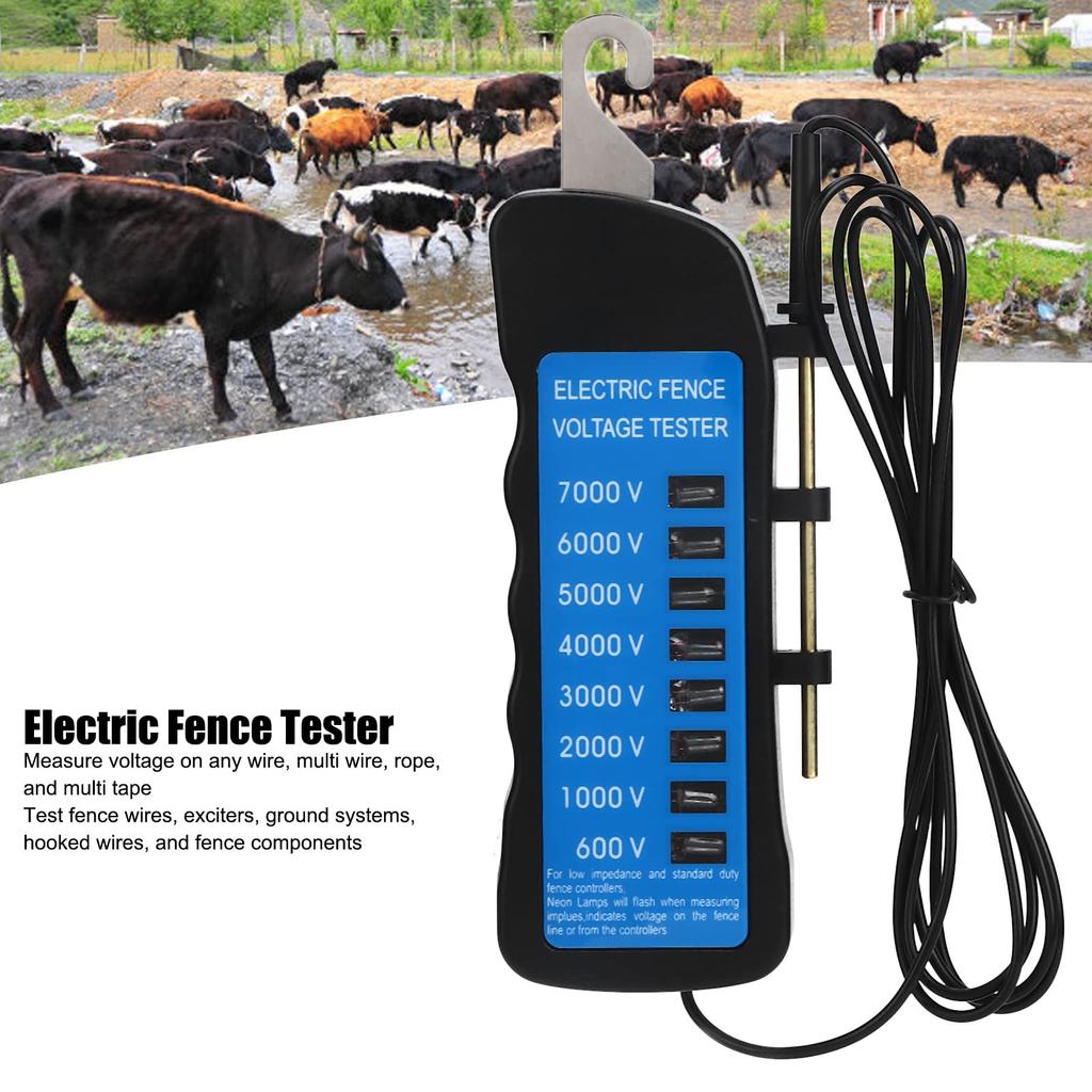 Zendellis Electric Fence Fence Voltage Agricultural Fencing Accessories Tester, Tester,
