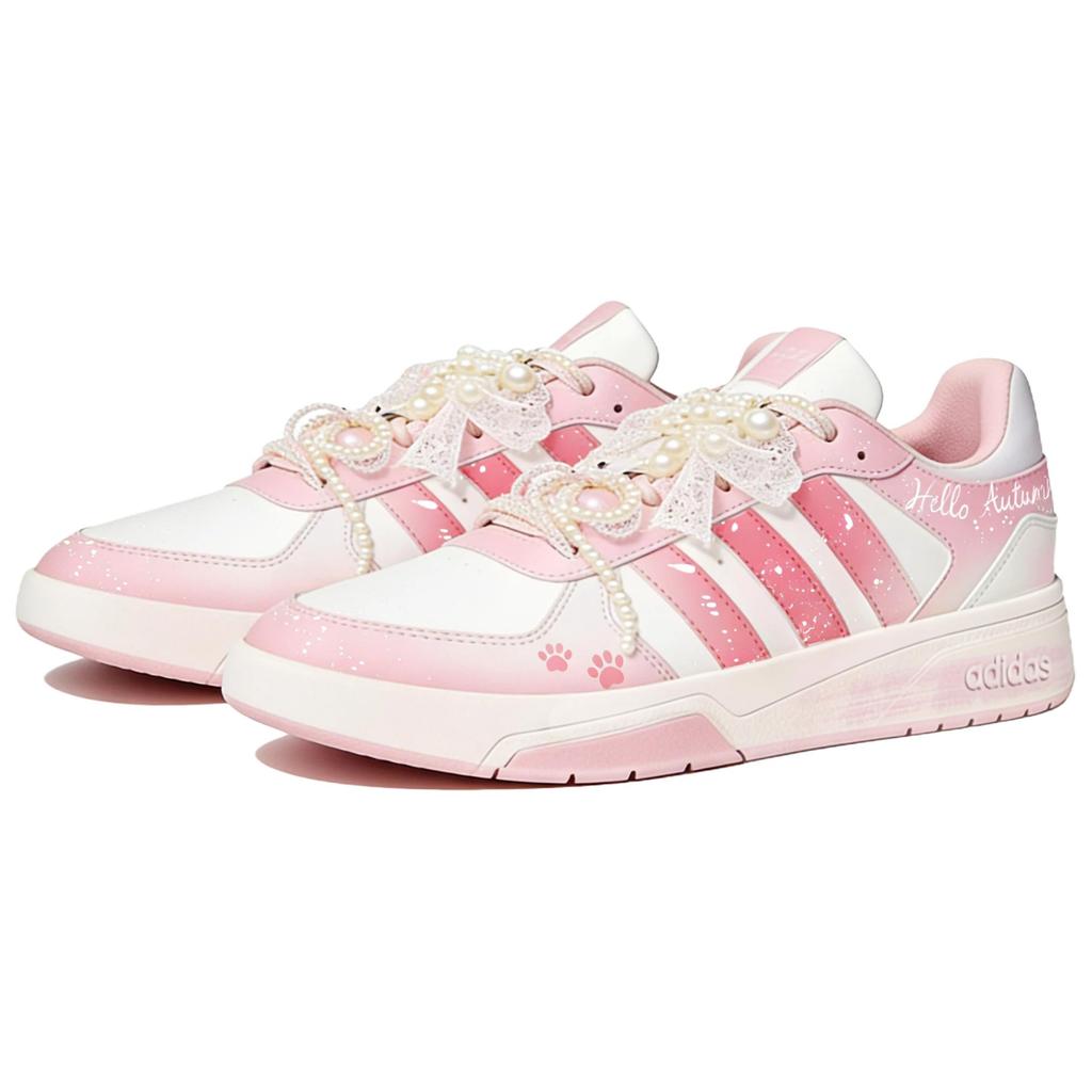 adidas COURTBEAT Rosa Kitten Wander Rutschfest Höhe Erhöhend Niedrig geschnitten Skateboard Schuhe Herren Rosa KI6785(Team16-LD)