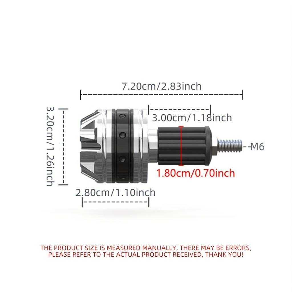 2pcs/Set Motorcycle Handlebar Plugs And Handlebar End Caps Made of Aluminum Alloy, Suitable for Motorcycle Handlebars
