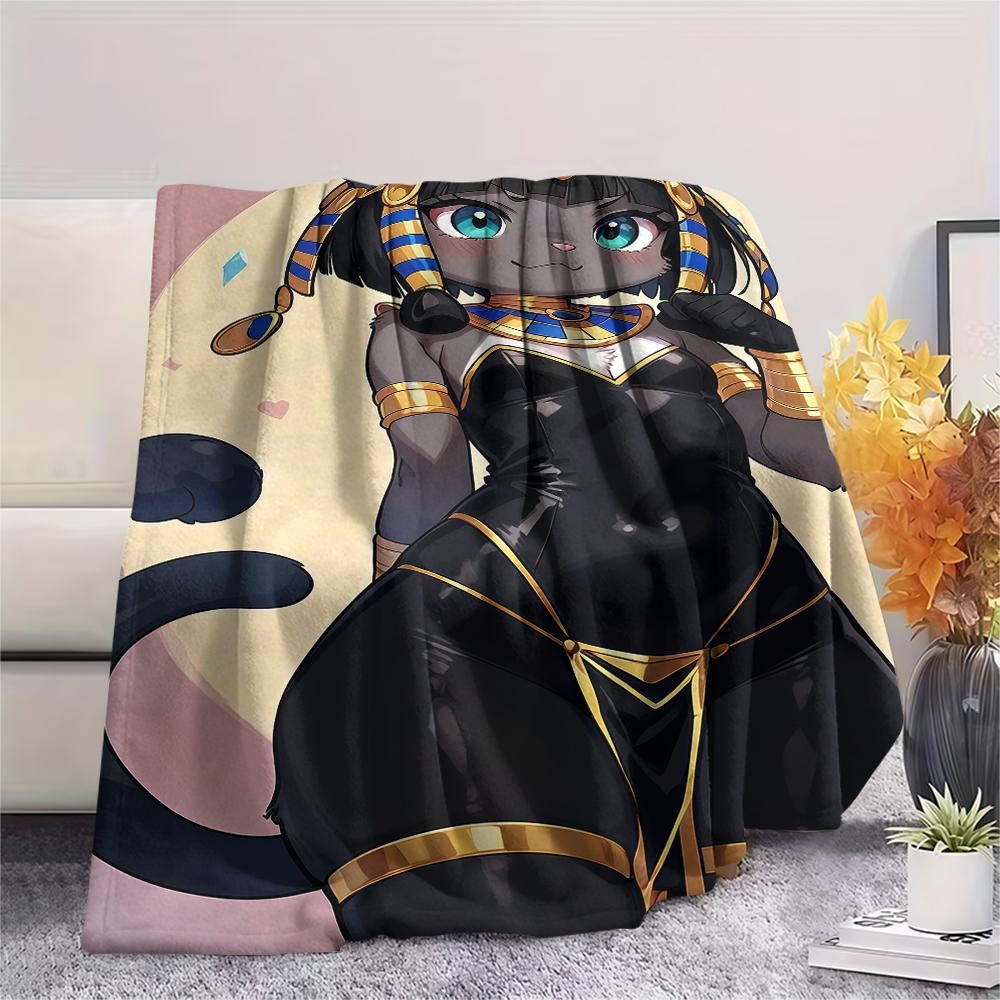 1 Pezzo Coperta in Flanella con Stampa Cartone Animato, Alta Qualità Confortevole per Tutte le Stagioni, Decorazione per la Casa, Calore e Comfort, Perfetta per Regalo di Natale Compleanno