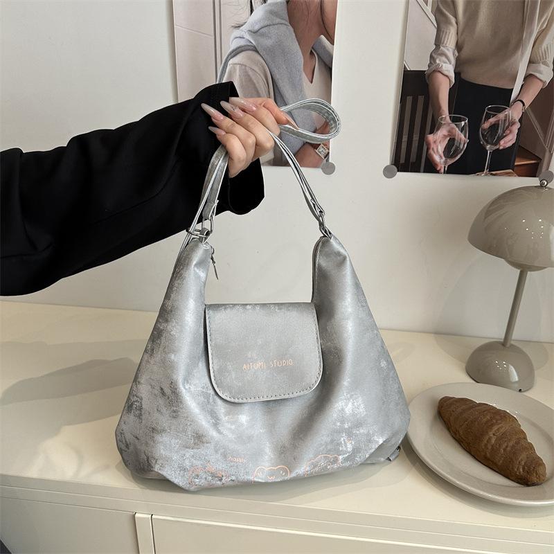 Pink Tote Bag Women's 2025 New Large-capacity Student Class Shoulder Bag Sweet and Cute Backpack