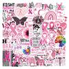10/50Pcs Cancer Awareness/Breast Cancer Awareness Stickers Graffiti Stickers for DIY Skateboard Motorcycle Bicycle Stickers
