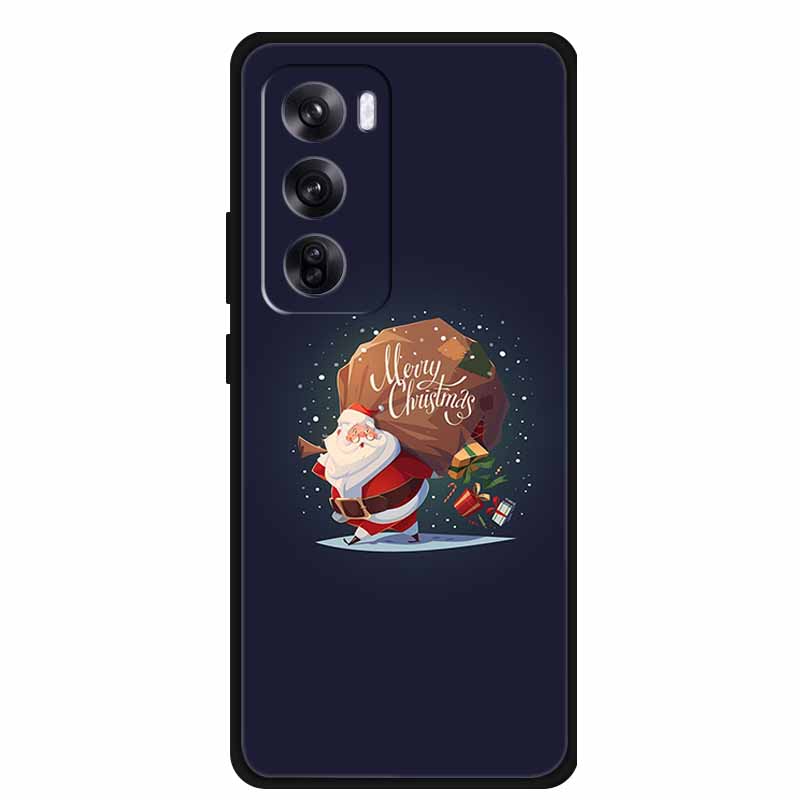 2024 Christmas Phone Cases For Oppo Reno12 Pro 6.7"Cases Soft TPU Silicone For Oppo Reno12 5G Cover Bumper Funda Reno12 12Pro 5G