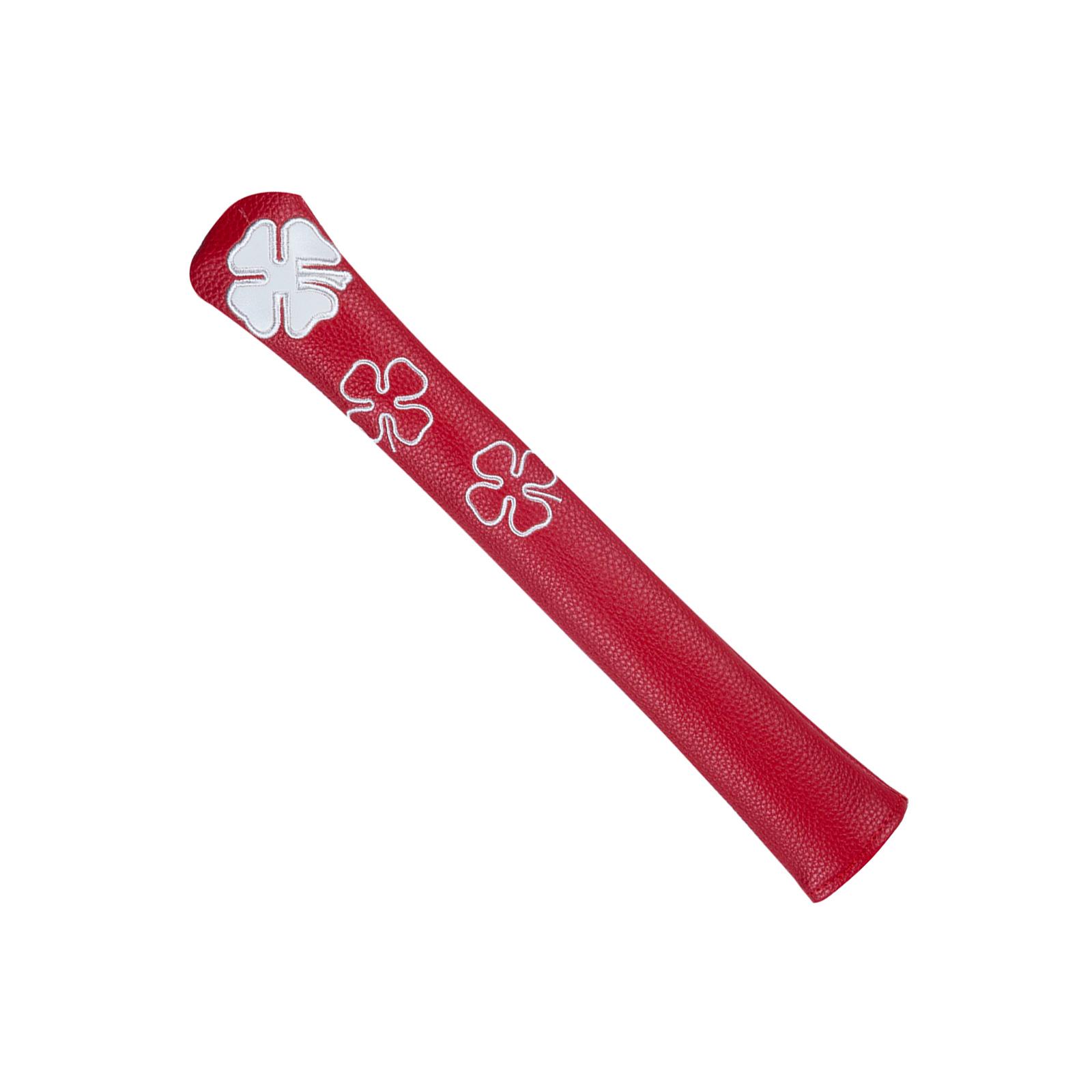 

Чехол для клюшки для гольфа из искусственной кожи с узором из листьев, чехол для клюшки для гольфа, чехол-держатель, защита для клюшки для гольфа, прочная красный