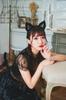 Clearstone GLOWHOLIC Halloween Cosplay Costume Girly Cat for Women, Black