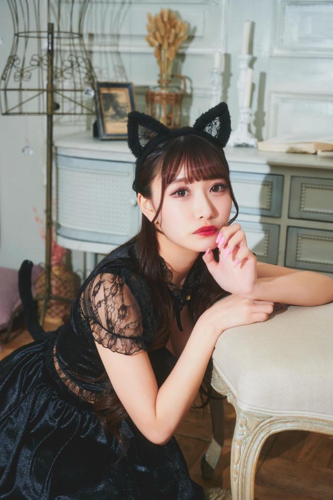 Clearstone GLOWHOLIC Halloween Cosplay Costume Girly Cat for Women, Black