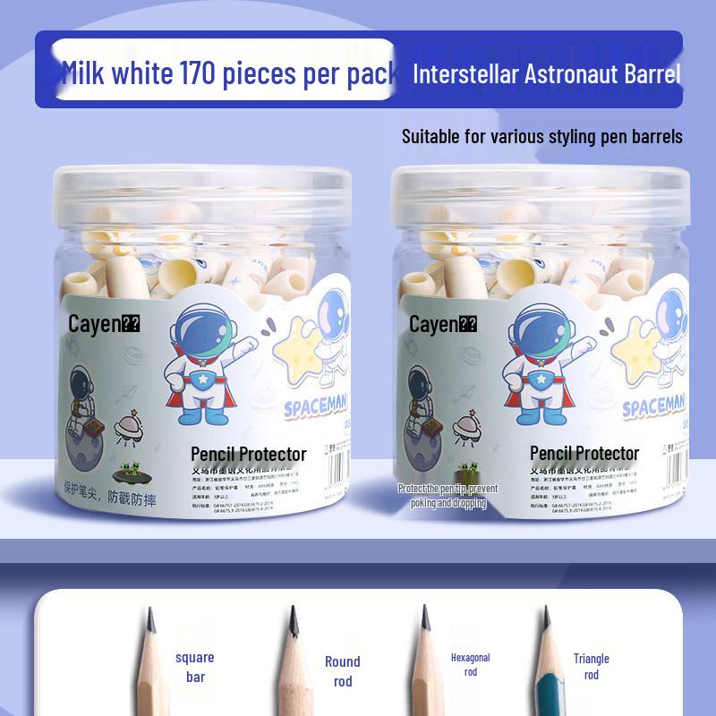 Transparent Pencil Cap for Kids - Grip Aid & Protective Cover