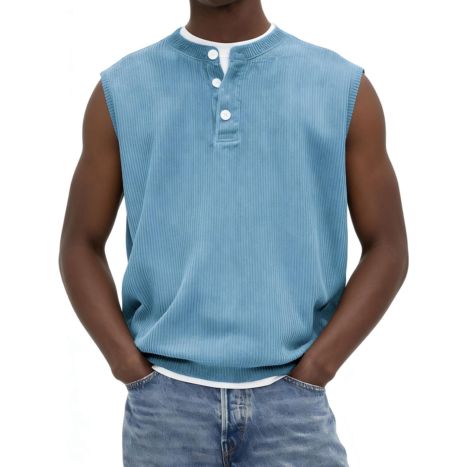 Мужская цветная спортивная майка повседневная свободная без рукавов XL