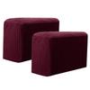2PCS/SET Sofa Armrest Covers Fleece Premium Armrest Covers Stretchy Chair Sofa Couch Arm Protector Stretch To Fit
