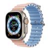 Ремешок из двухцветного силикона Apple Marine для часов 8/7/SE/Ultra Sports