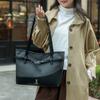 Large Capacity Handbag Women's Color Contrast Shoulder Underarm Bag Commuter Tote Bag