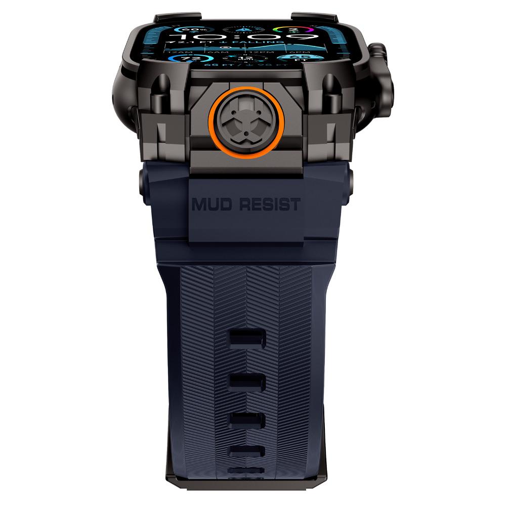 Men Silicone Band for Apple Watch Ultra 3 2 1 49mm Sports Wrist Band for Iwatch 49mm Ultra Bracelet Metal Connector Watchband