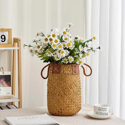 Aesthetic Flower Basket Flower Arrangement Artificial Flowers Living Room Office Decoration Bionic Flowers Small Daisies