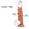Realistic Silicone Dildo with Veins & Bumps – Suction Cup Penis Toy for Vaginal Anal Penetration, Soft & Body-Safe Sex Toy