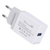 Fast Charging 3A QC 3.0 Mobile Phone Charger, Single Port USB, EU Standard for Travel.