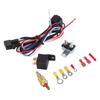 KIMISS Radiator Cooling Fan Relay Kit with Thermostat Switch and Overload Protector - Complete Mounting Accessory for Automotive Cooling System