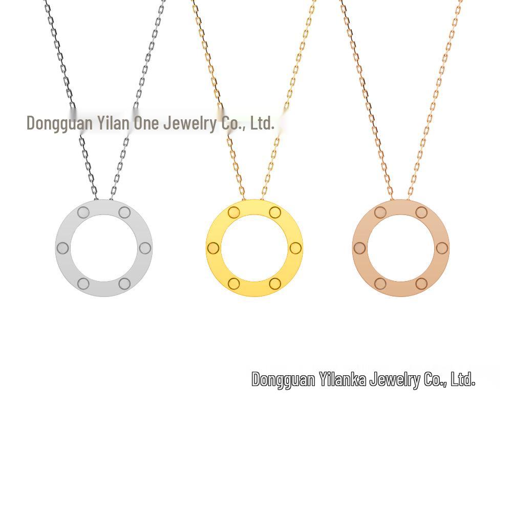 Ka's Classic Love Star Pendant Necklace - Light Luxury Titanium Steel