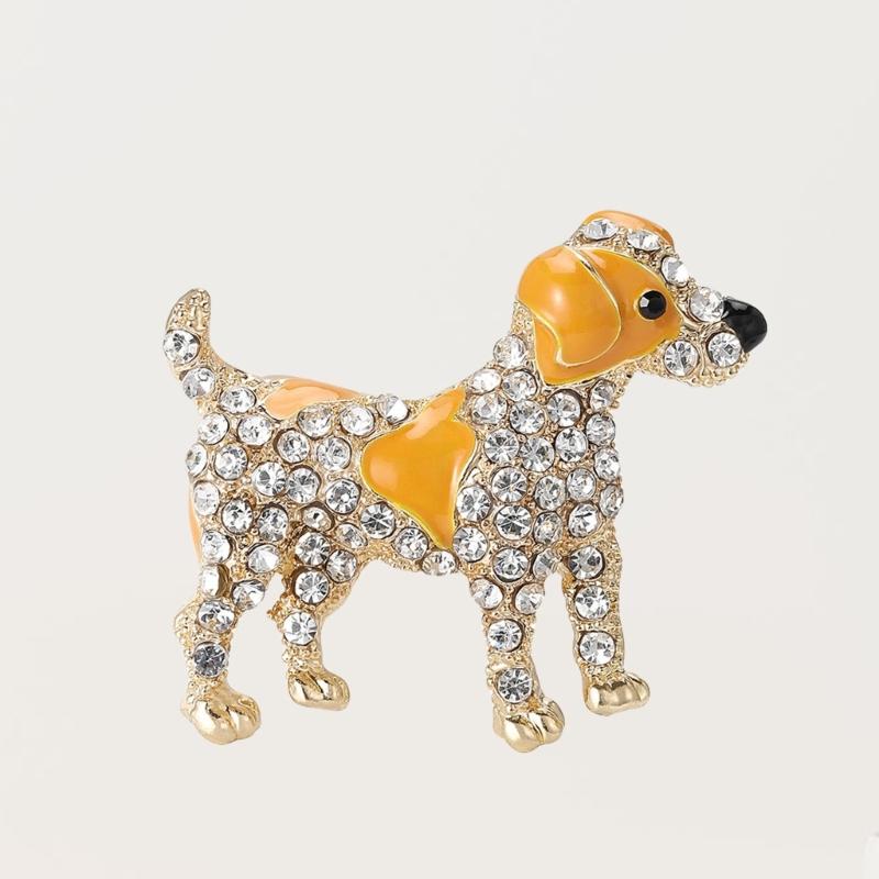 Fashion Dog Brooch Fun Animal Pin Unique Alloy Brooch Animal Shape Bagde Perfect for Everyday Wear or Special Occasions