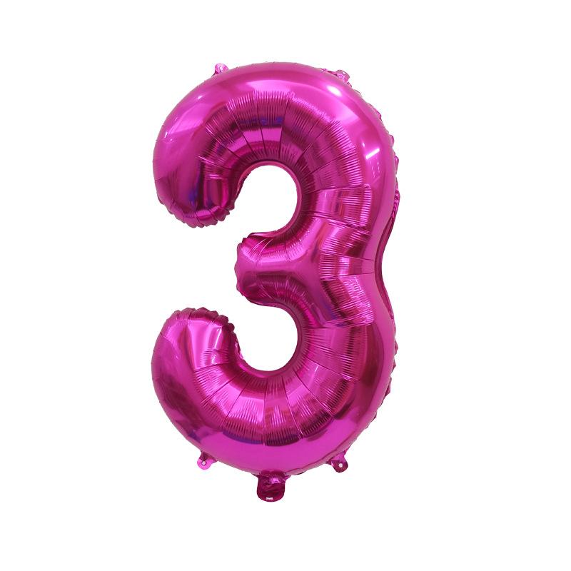 32 Inch Digital Balloon Rose Red Digital Caramel Color Medium Digital Helium Balloon Can Float