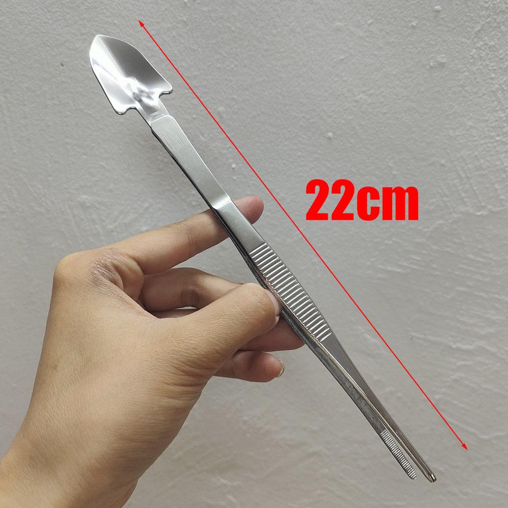 2-in-1 304 Stainless Steel Professional Root Rake with Bonsai Tweezers Soil Farming Tool Fleshy Tweezers for Succulents Crafting