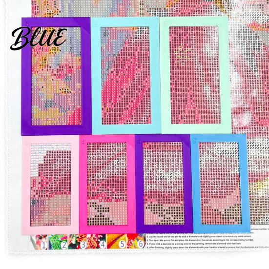 Rhinestone Art Hollow Frame 2Pcs Positioning Frame  Painting Alignment Tool & Fixing Straight Edge Ruler  DIY Crafts Accessories
