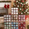 Glitter Christmas Ball Ornaments Shatterproof Christmas Tree Topper  Home Office Decor