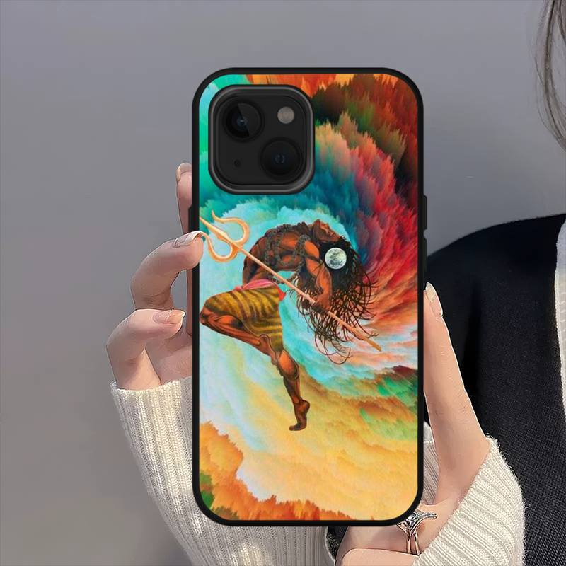 Lord Shiva Hindu God Buddha Phone Case For iPhone Mini 11 12 13 14 15 16 Pro Max Plus Shell