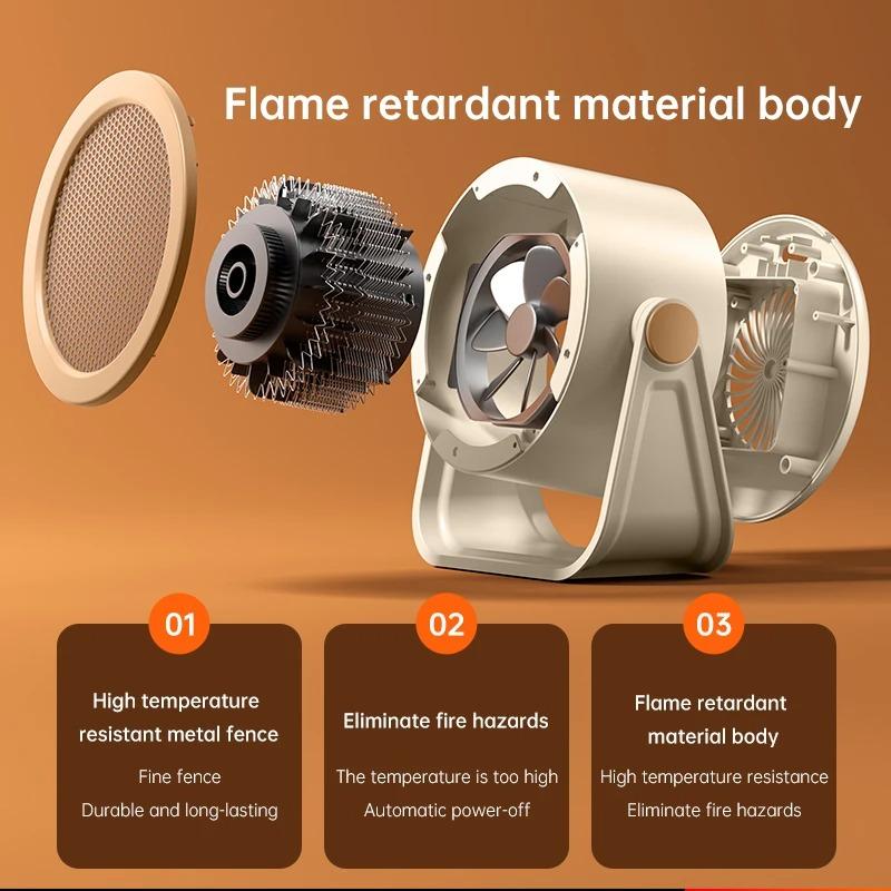 Energy-efficient Warm Air Blower Portable Desktop Hot Air Blower Mini Fan Stove Warm Heater Low Noise Energy Saving Heater